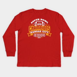 Kansas chiefs champions Kids Long Sleeve T-Shirt